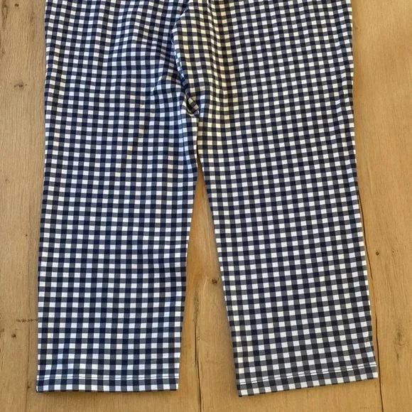 Draper James Gingham sweatpants Nassau Navy XL NWOT - Picture 6 of 8